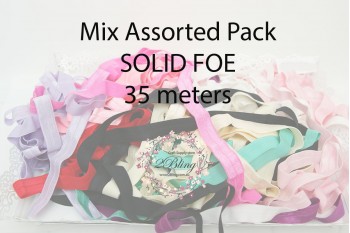 Mix Pack Elastic FOE, SOLID, 35 meters, Fold over elastic